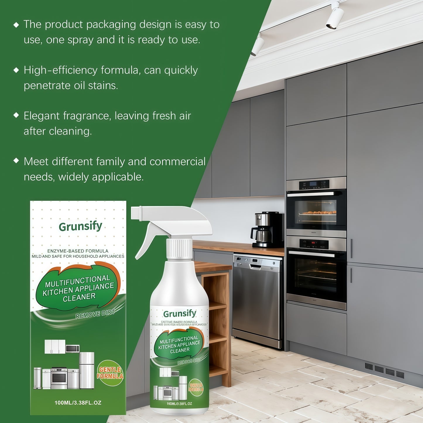 Natural Enzyme Formula Gentle and harmless to household appliances, Floor Cleaner Cleaning Solution